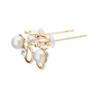 K18post パール＆ビジューピアス