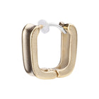 Pt900post スクエアフープピアス