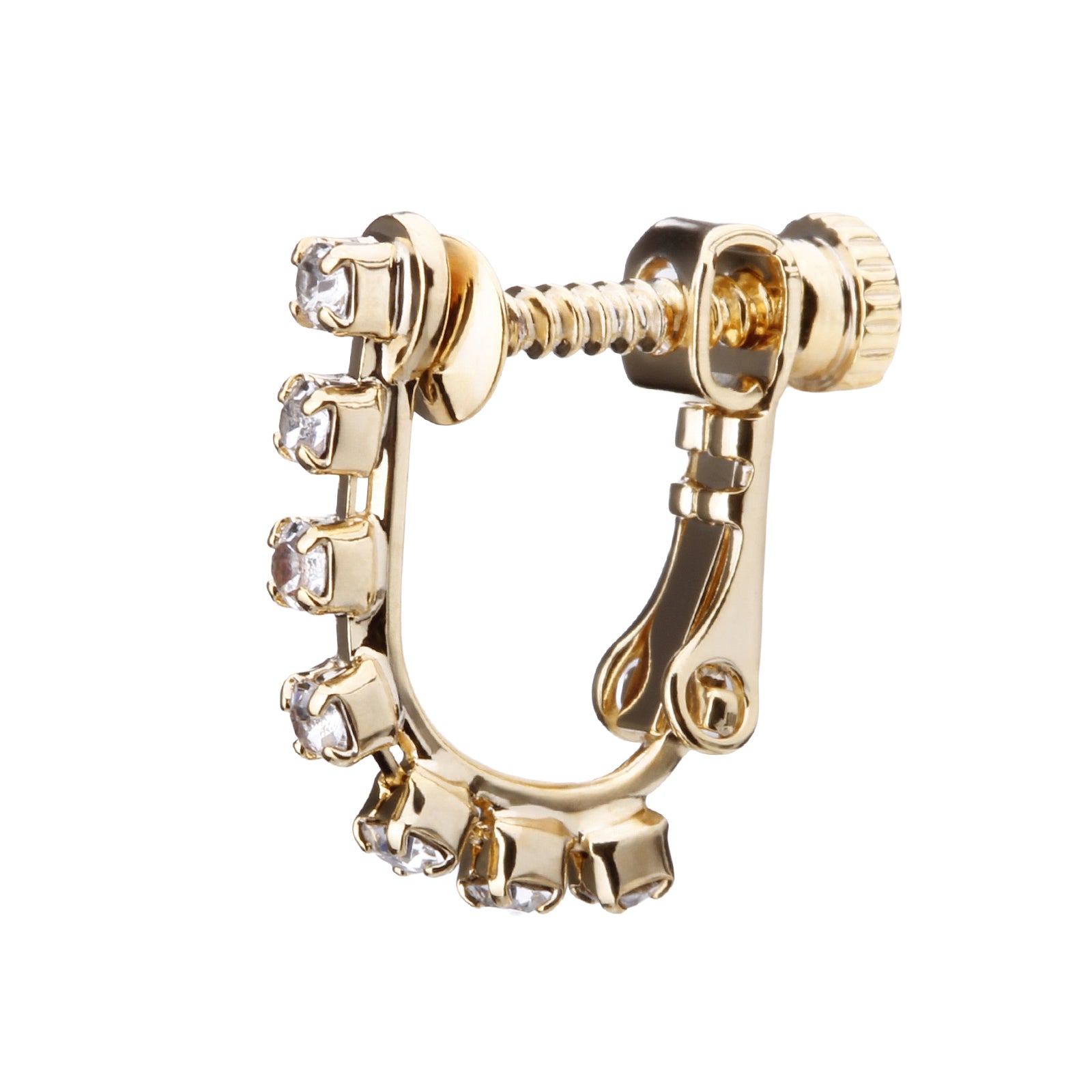 ラインストーンイヤリング