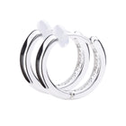 Pt900post プレーンフープピアス スモール