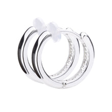 Pt900post プレーンフープピアス スモール