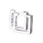 Silver925 スクエアフープピアス