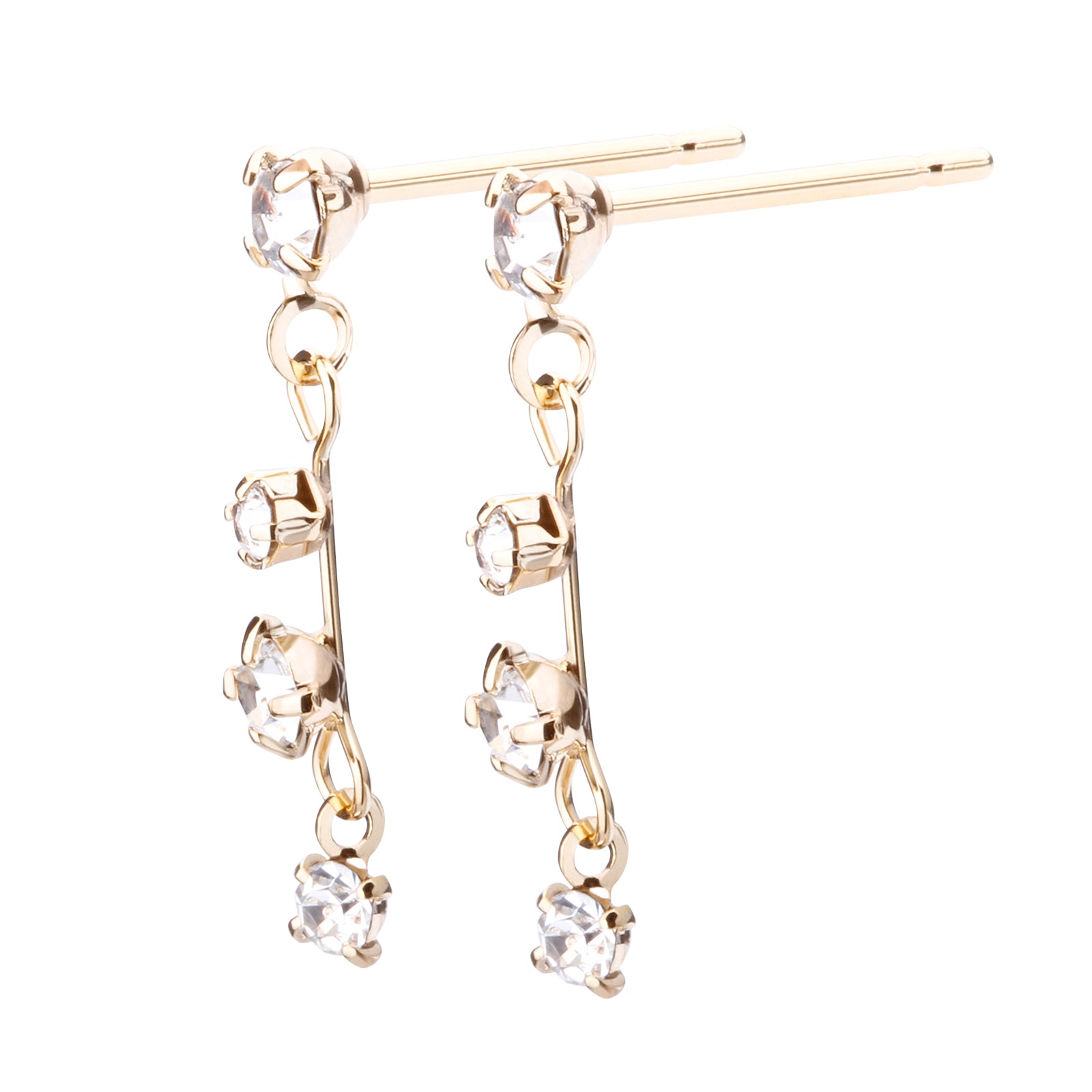 クリスタルビジューピアス