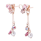 Preciosa Crystal フルールノットビジューピアス