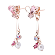 Preciosa Crystal フルールノットビジューピアス