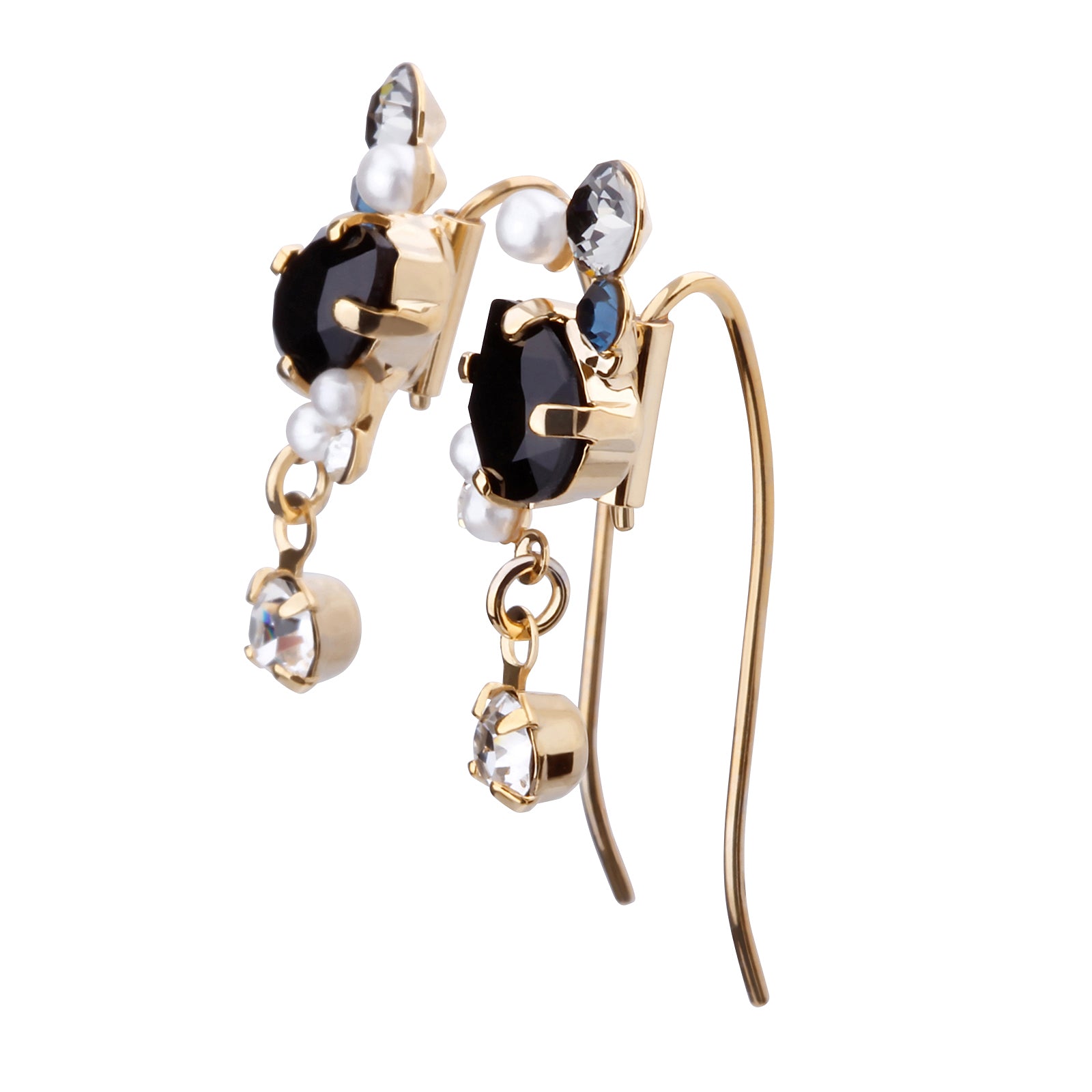 Preciosa Crystals ロングフックピアス
