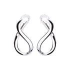 K18post ツイステッドフープピアス