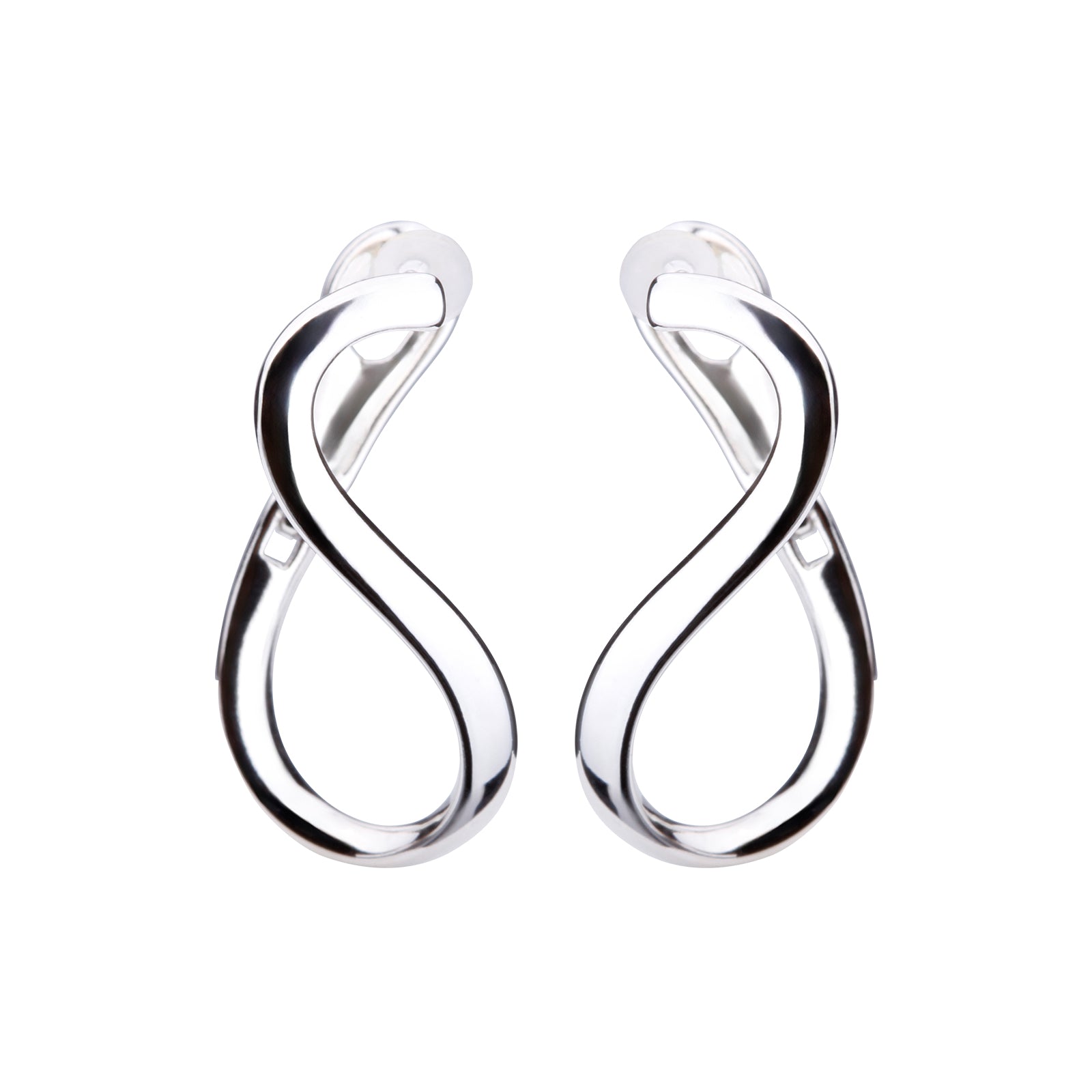 K18post ツイステッドフープピアス