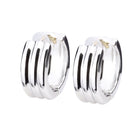 K18post テクスチャーフープピアス