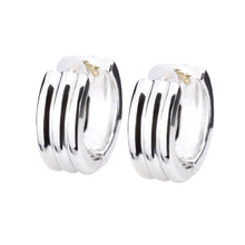 K18post テクスチャーフープピアス