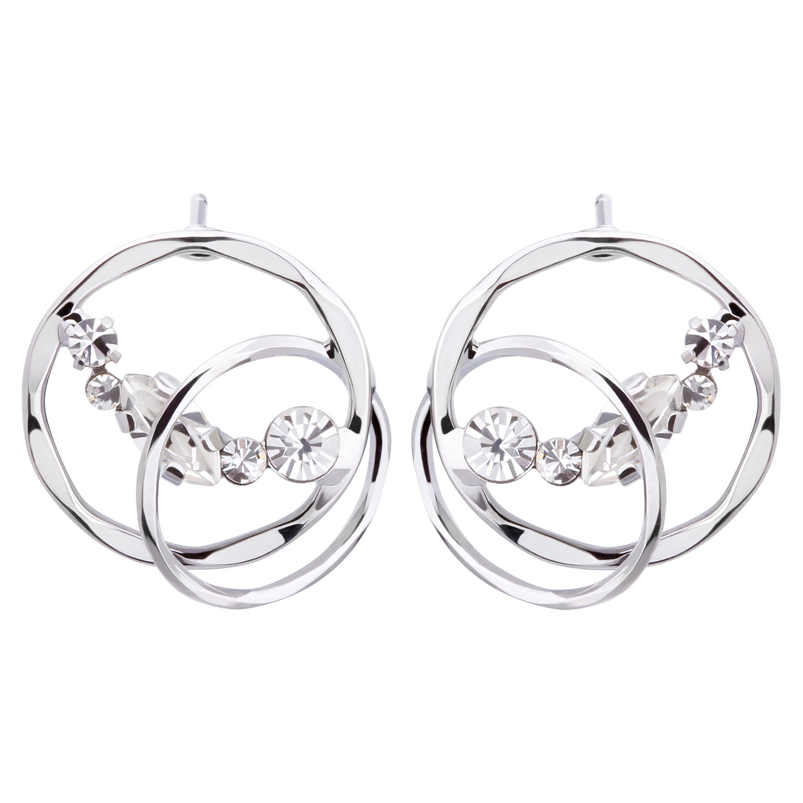 Preciosa Crystal デュオエクラサークルピアス