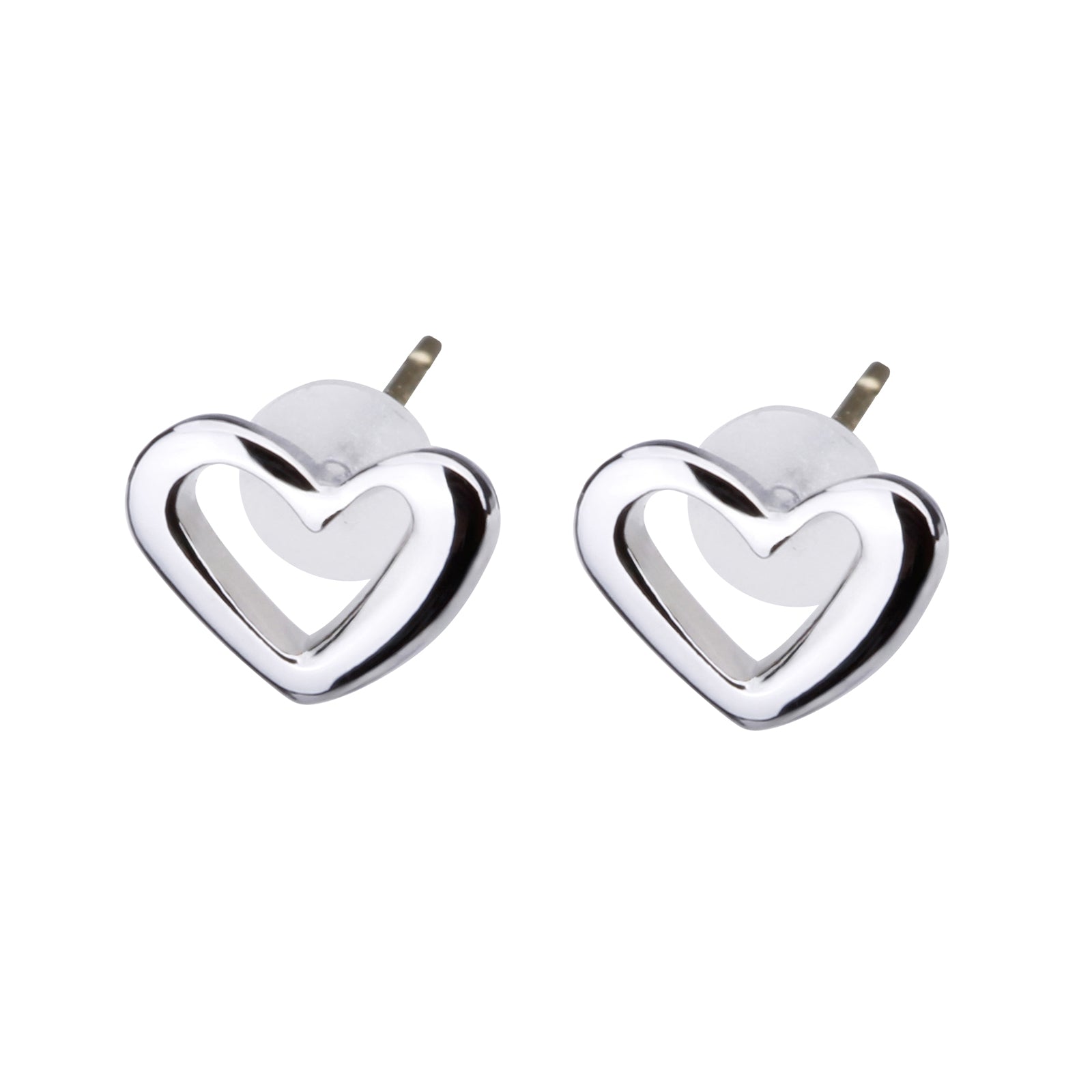 K18post オープンハートピアス