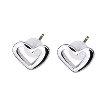 K18post オープンハートピアス