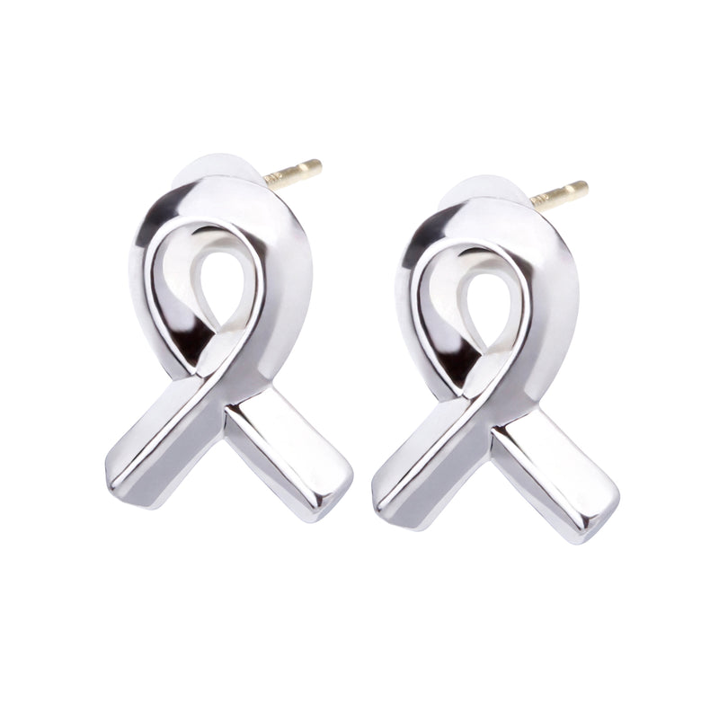 K18post クラフトリボンピアス