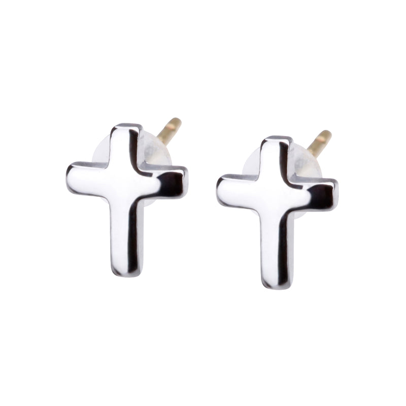 K18post クラフトクロスピアス