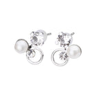 Pt900post パール＆ビジューピアス