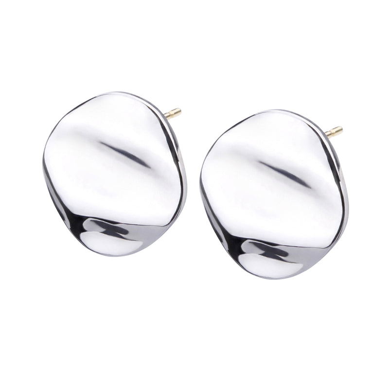 K18post ニュアンスプレートピアス