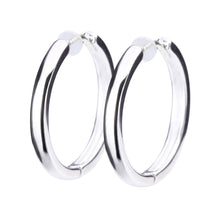 Pt900post プレーンフープピアス