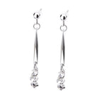 Pt900post メタリックバーピアス