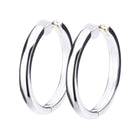 K18post シンプルプレーンフープピアス