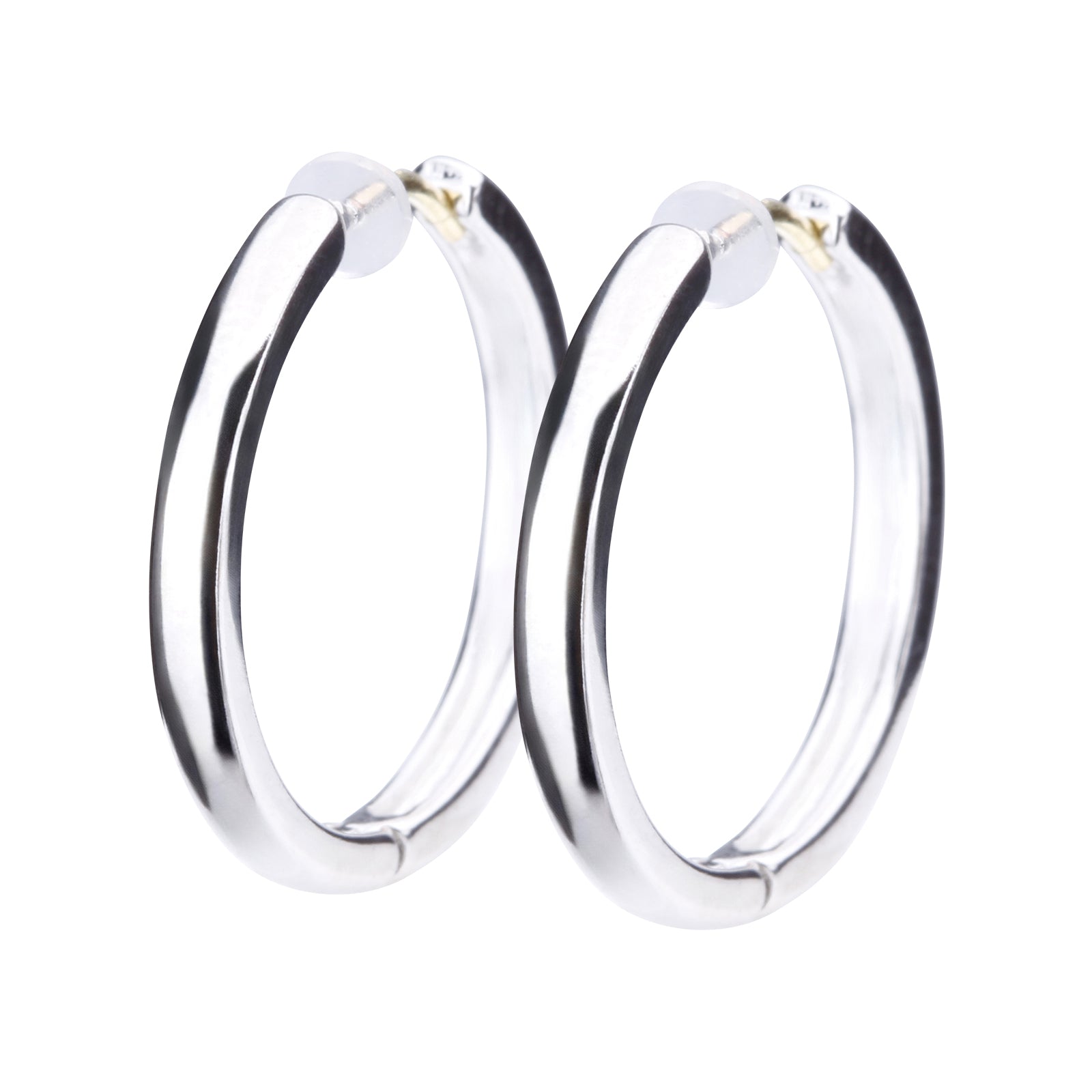 K18post シンプルプレーンフープピアス