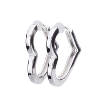 Pt900post ハートフープピアス