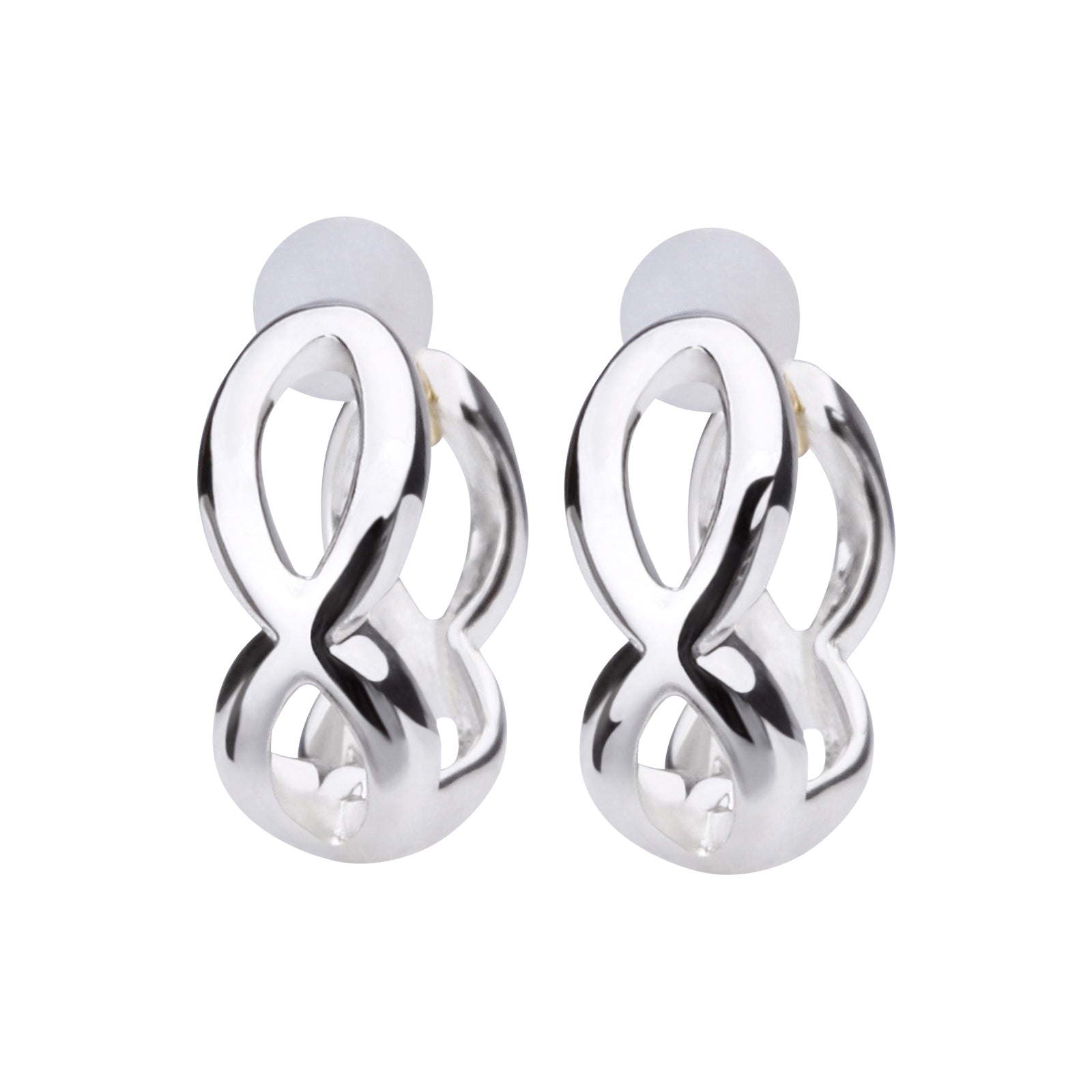 K18post インフィニティフープピアス