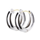 K18post ドロップフープピアス ミディアム