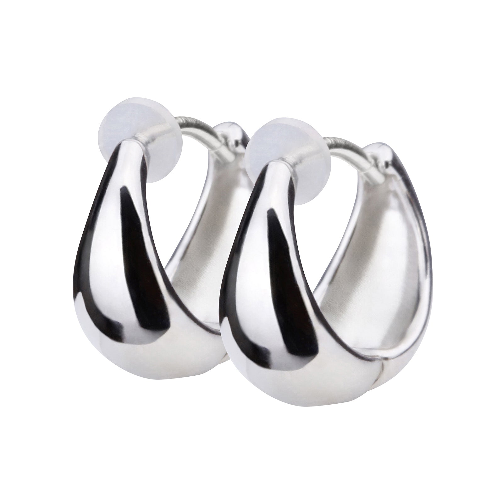 Pt900post ドロップフープピアス スモール