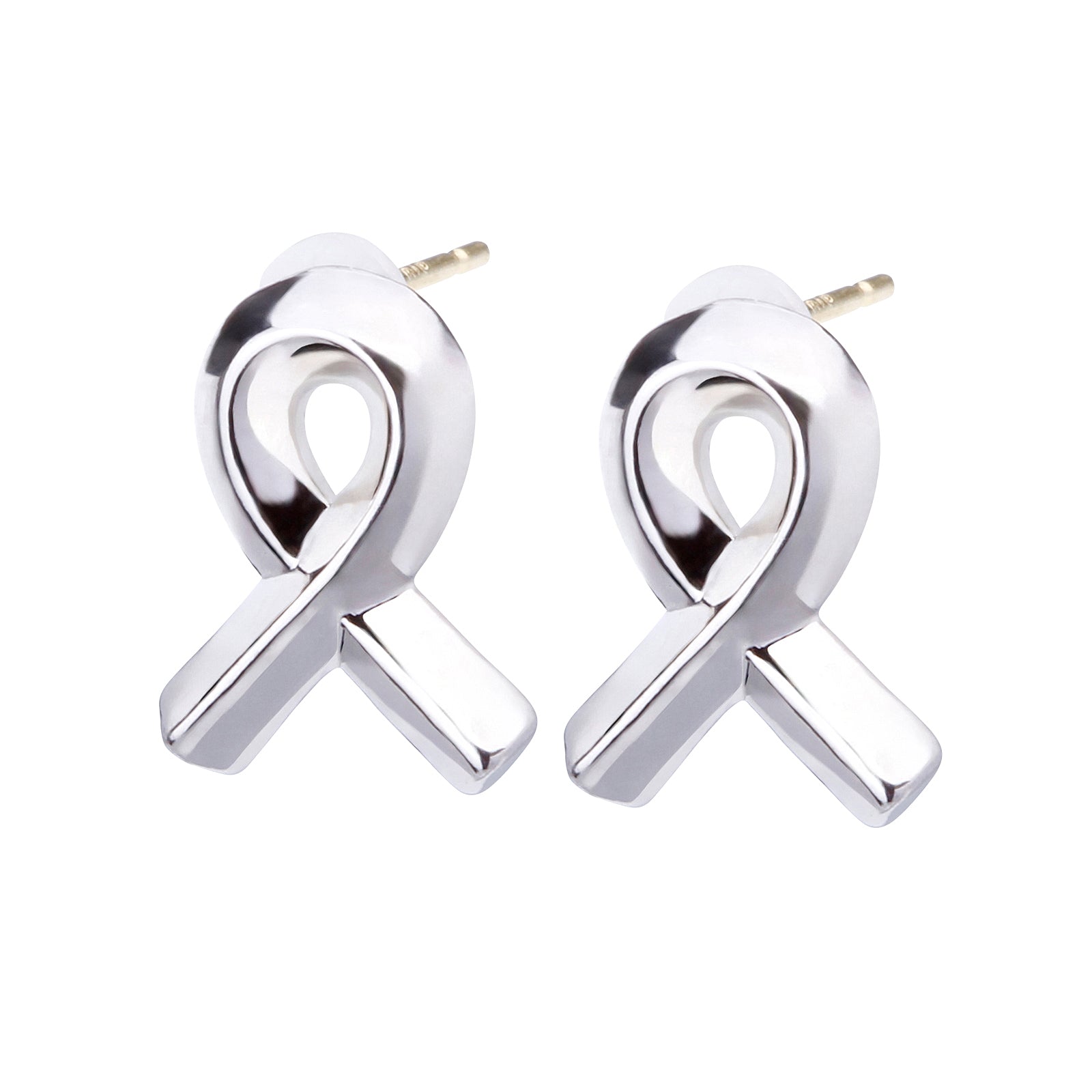 K18post クラフトリボンピアス