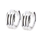 Pt900post テクスチャーフープピアス