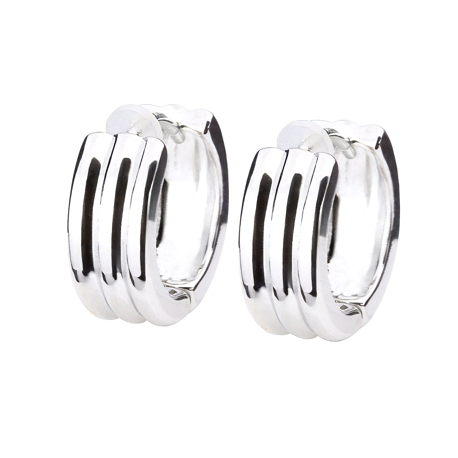 Pt900post テクスチャーフープピアス