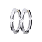 K18post カッティングフープピアス