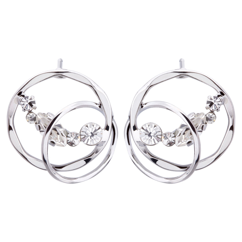 Preciosa Crystal ダブルサークルピアス