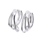 Pt900post トリニティフープピアス