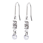 クリスタルフックピアス