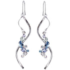 Preciosa Crystals アシンメトリーフックピアス