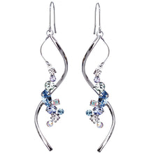 Preciosa Crystals アシンメトリーフックピアス