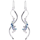Preciosa Crystals アシンメトリーフックピアス