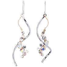 Preciosa Crystals アシンメトリーフックピアス