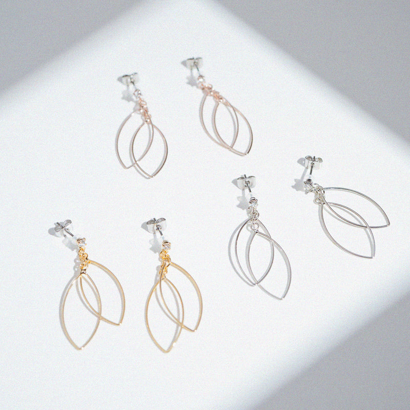 サージカルステンレス316L マーキスフレームピアス