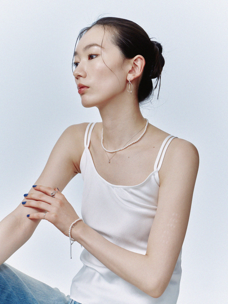 サージカルステンレス316L ドロップフレームピアス