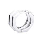 Silver925 ヘキサゴンフープピアス