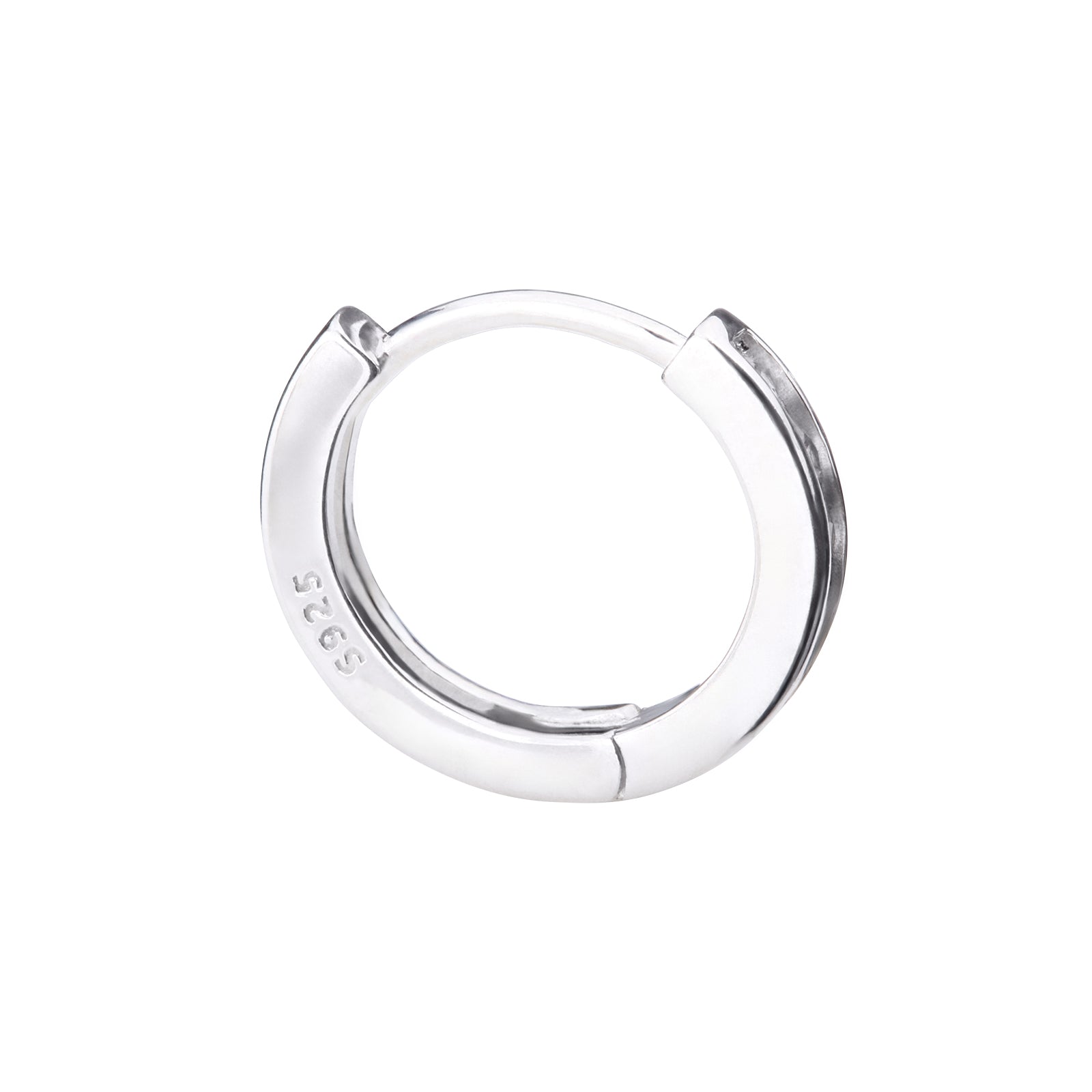 Silver925 クリスタルフープピアス