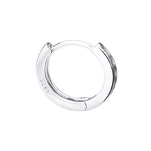 Silver925 クリスタルフープピアス