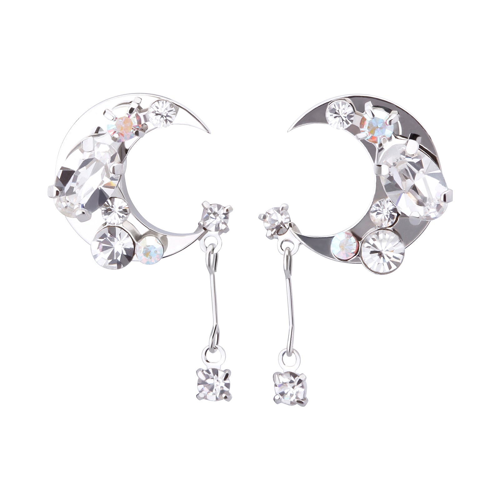Preciosa Crystal クレセントピアス
