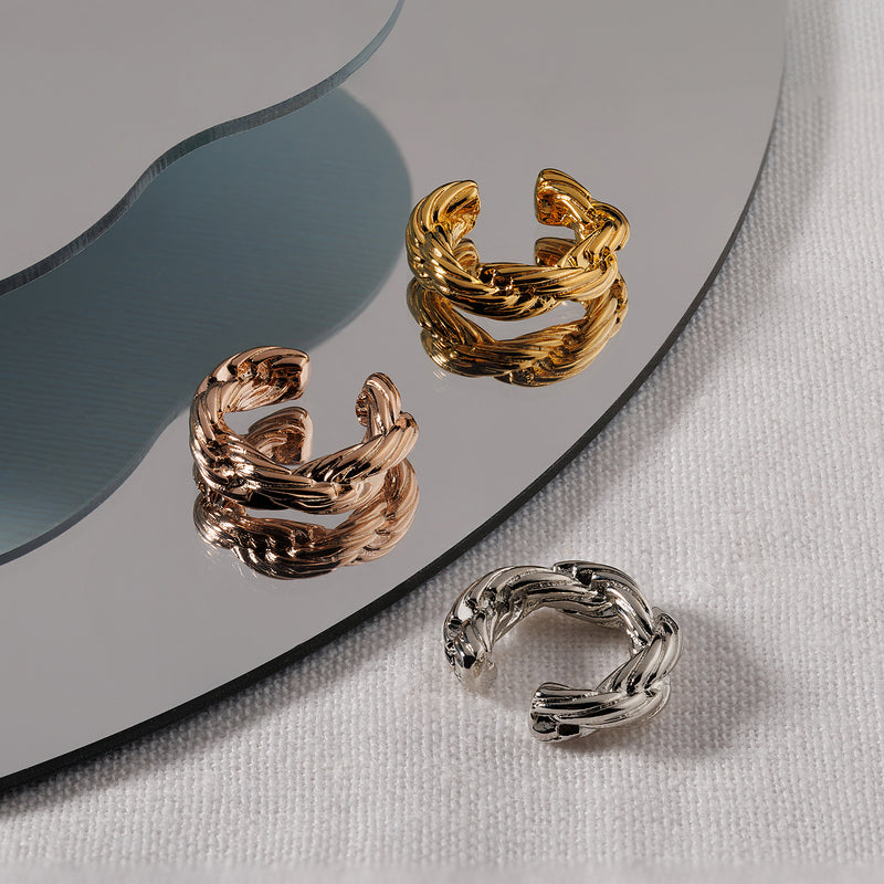 スパイラル イヤーカフ