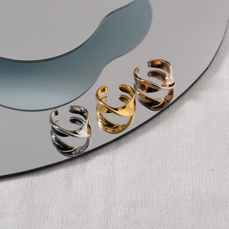 ツイストワイド イヤーカフ