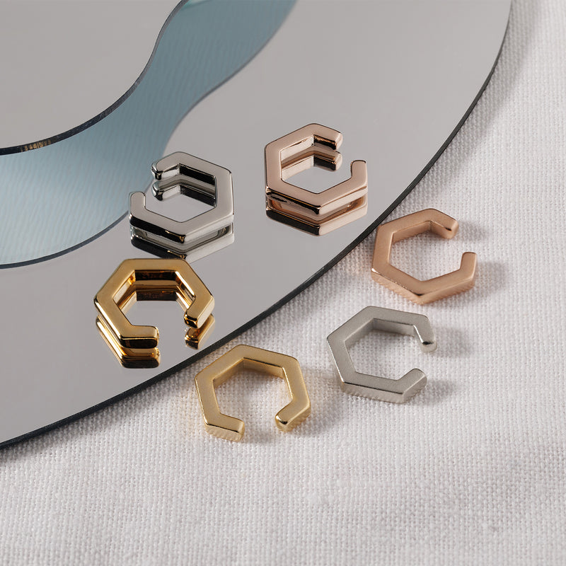 ヘキサゴン イヤーカフ