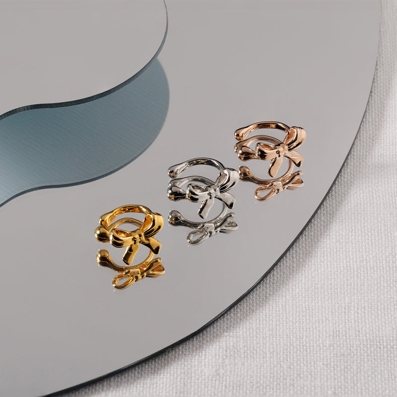 メタルリボン イヤーカフ